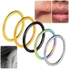 Nose Rings Studs 510Pcs Nose Rings Septum Piercing Clicker Nose Hoops Piercings Hinged Segment Rings Helix Piercing Unisex Body Jewelry 230328