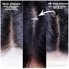Zamknięcie brazylijskiego brazylijskiego dziewiczego surowego fali włoskiej jedwabne zamykanie 100% ludzkie włosy wstępnie wyrzucana naturalna linia włosów 8 10 12 W Stock Queen Hair Produkty