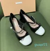 Mary Jane Shoes with Bow Tie Spring Chunky Heel Pumps Sweet Single Shoes