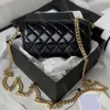 12A Upgrade Mirror Quality Designer Super Mini Square Flap Bag Maxi Logo Quilted Black Purse Womens Real Leather Handbags Hobo Waist Bag Shoulder Strap Chain Box Bag
