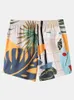 Meninas masculinas camisas havaianas shorts tropicais folhas de tartaruga de tartaruga estampa de praia curta Manga curta férias de férias de férias