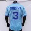 Dale Murphy Jersey 1980 Red Mesh BP 1982 Baby Blue Grey White Pullover Cream White Grey Navy Red Player Version Fans Vintage Taille S-3XL