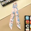 High Quality and High-End Majia Silk Scarf Twill Womens Silk Long Bag Silk Scarf Arm Bag Ribbon Wrapped Handle Decorative Thin Narrow Small