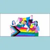 Bannerflaggor Gay Flag 90x150cm Rainbow Things Pride Bioual Lesbian Panual LGBT Accessories Drop Delivery Home Garden Festive Party Sup DHBO0