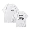 Men's T Shirts Custom Shirt Put The Back Can Be Print Your Favorite Pictures On T-Shirt Original Design High Quality Cotton S-3XL