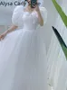 Lässige Kleider Weiß Elegantes süßes Prinzessinnenkleid Damen Bogen Puffkleid Korea Kawaii Midikleid Damen Herbst lässiges Abendkleid 230329