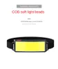 Fahrradlichter 2023 Style Scheinwerfer Tragbarer Mini-COB-LED-Scheinwerfer mit eingebautem Akku USB-wiederaufladbare Stirnlampen-Taschenlampe