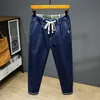 Herr jeans 4xl 5xl 6xl 7xl plus size lättvikt Loose Jeans Summer Classic Style Men's Stretch Fashion Denim Jeans Harem Pants 230329