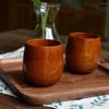 Koppar tefat 180 ml trä Big Belly Handmade Natural Spruce Wood Beer Tea Coffee Milk Water Cup Kitchen Bar Drinkware