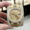 Luxury 18k Gold Men Watch 40mm Designer Wristwatches Diamond Watches For Mens Valentine's Christmas Gift 228348 Original Box Card