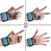 Poignées de main Finger Gripper Strength Trainer Hand Yoga Resistance Band Finger Flexion and Extensions Training Device Finger Force Grip Device 230328