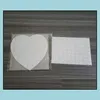 Favor de festa sublimação em branco Coração Puzzles Diy Puzzle Love Transferência