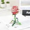 Decoratieve objecten Legering Rose Decoratieve doos Creatieve woning Decoratieve ornamenten Ornamenten Groothandel Glazuur Craft Gifts P230329