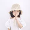 Caps Hüte Topi Bayi Renda Modis Jerami Musim Panas Perempuan Panama Anak und Pantai und Putri für 1 Buah 230328