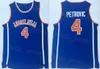 Maillots de basket-ball universitaires 10 Jugoslavija 4 Drazen Petrovic Latvija 6 Kristaps Porzingis Kinder Bologne 6 Manu Ginobili Gonzaga 12 John Stockton Bleu Blanc NCAA