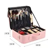 Cosmetische tassen kisten vrouwelijke pu make -up tool organisator professionele kunstenaar case reis schoonheid nagel make -up opbergdoos 230329