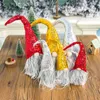 Christmas Decorations 2pcs/set Merry Sequin Swedish Santa Gnome Plush Doll Ornament Handmade Elf Toy Holiday Home Party Decor M76D1