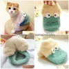 Dog Apparel Designer Pet Net Red Tide Brand Autumn And Winter Fleece Thermal Sweatshirt Princess Teddy Cat Cute Clothes Two Legs Wea Dho4V