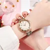 Armbandsur Ladies Quartz Watch Band Lysande personlig kreativ marmor kvinnlig handled lyxkvinnor klockor