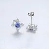 Geometric Design Micro-set Colour Gemstone s925 Silver Stud Earrings European Retro Sexy Charming Women Earrings Luxury Exquisite Jewelry Gifts