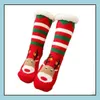 Christmas Decorations Knit Socks Cartoon Xmas Treehouse Womens Thick Sherpa Fleece Lined Thermal Sockschristmas 16Styles Wht0228 Dro Dhjhj