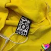 Sweats à capuche pour hommes Sweatshirts Hip Hop Jaune Sp5der 555555 Sweat à capuche Hommes Femmes Cobweb Imprimer Jeune Thug Spider À Capuchon Oversize Pulls KB7Q