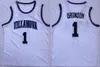 Villanova Wildcats Jersey College Basketball 25 Mikal Köprüleri 1 Jalen Brunson Üniversitesi Gömlek Tüm Dikişli Takım Renkleri Spor Hayranları için Beyaz Nefes Alabilir Adam NCAA