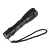 XML T6 LED Flashlight 2000 Lümenler Lanterna En Parlak Taşınabilir Kamp Lambası Ayarlanabilir LED Meşalesi Zoom Taktik El feneri Şarj Cihazı 18650 Pil