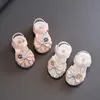 Eerste Walkers 1 3y Sandal Balita -modus Ikatan Simpul Bayi Perempuan Sepatu Putri Sol Lembut Antiselip 230328