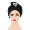 Beanies Beanie/Kafatası Kapakları Hanxi Müslüman Türban Uzay Lamine Kırışıklık Yapışkan Elmas Iamine Toe Cap African Hat Capbeanie/Kafatası