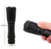 XML T6 LED Flashlight 2000 Lümenler Lanterna En Parlak Taşınabilir Kamp Lambası Ayarlanabilir LED Meşalesi Zoom Taktik El feneri Şarj Cihazı 18650 Pil