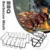 Ferramentas antiaderentes churrasqueiras barbecue bifes de churrasco racks racks de aço inoxidável Costela de carne de carne preta para fumante a gás T4U2