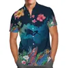 Męskie koszulki Casual Shirts Fajna gra 3d Print Beach Hawaiian 2021 Summer Anime Shirt Shirt Shird Shirt Streetwear Owwony Camisa Social Chemise Homme-55 W0328