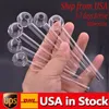 Tuyau de brûleur à mazout en verre transparent de 10 cm, tube transparent, tuyau d'huile pour ongles, pour plates-formes dab, bong