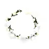 Headpieces Flower Wreath Headband Floral Crown Headpiece With Ribbon For