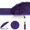 Parapluies 1 pièces coupe-vent Double couche automatique parapluie pliant femme mâle dix-os voiture luxe grande entreprise étanche à la pluie cadeau