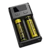Authentic Nitecore New I2 Charger Digicharger LCD Display Battery Intelligent Dual Slots Charge for IMR 16340 18650 14500 26650 20700 21700 Universal Li-ion Battery