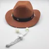 Abbigliamento per cani Cappello Pet Cappelli da cowboy Cani Costume Cat Party Costumi per cuccioli Cappellini per mucche Decori Cosplay Boy Mini Cowgirl Holiday Uniform Outfit