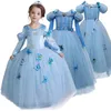 Meninas vestidos de princesas Faculdade de Natal Fantas para crianças roupas de fantasia Ball desgaste 230329