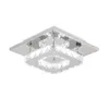 Taklampor 12W Square LED Light Crystal Luster Modern vardagsrumslampa inomhus hem sovrum badrumsstudie