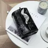 Storage Bags Tissue Case Box Container PU Leather Marble Pattern Napkin Holder Papers Bag Cosmetic Pouch Organizer