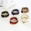 4PCS Boheemse zomerkralen Bracelet Set voor vrouwen stapelbare kralen kettingbunge vrouwelijke trend handgemaakte sieraden