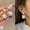 Pearl Dangle Earrings for Women Luxury Fashion Lady's Ear Accessory Wedding Engagement Party Jewelry