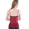 Camisoles & Tanks V-neck Sling Removal Pads Bra Vest Hollow Lace Casual Underwear Top Woman Brasier Sports Without Frame