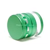 Other Smoking Accessories 6M Herb Grinder Diameter Transparent Bottom Fourlayer Aluminum Alloy Set Drop Delivery Home Garden Househo Dhci1