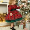 女の子のドレスmaベイビー6m6y幼児の子供のためのクリスマスドレス