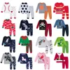 Set di abbigliamento Piyama Anak Laki laki Set Natal Pakaian Tidur Dinosaurus Unicorno Perempuan Balita Musim Dingin PJS 230329