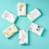 Dekens Swaddling Kangobaby # My Soft Life # 5 -Piece Bamboo Cotton Swaddle Deken Baby Bandage Bib Set 230329