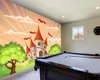 Tapeten Benutzerdefinierte Papel DE Parede Infantil Märchenlandschaft mit Schloss Wandbild für das Schlafzimmer Kinderzimmer Hintergrund Wandtapete