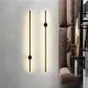 Lampa ścienna nowoczesne długie światło do schodów w sypialni domowej sofa salonu dekoracja oświetlenia tła